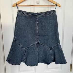 Denim Flared Women's Skirt Size 8
